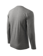 Long Sleeve triko unisex tmavě šedý melír