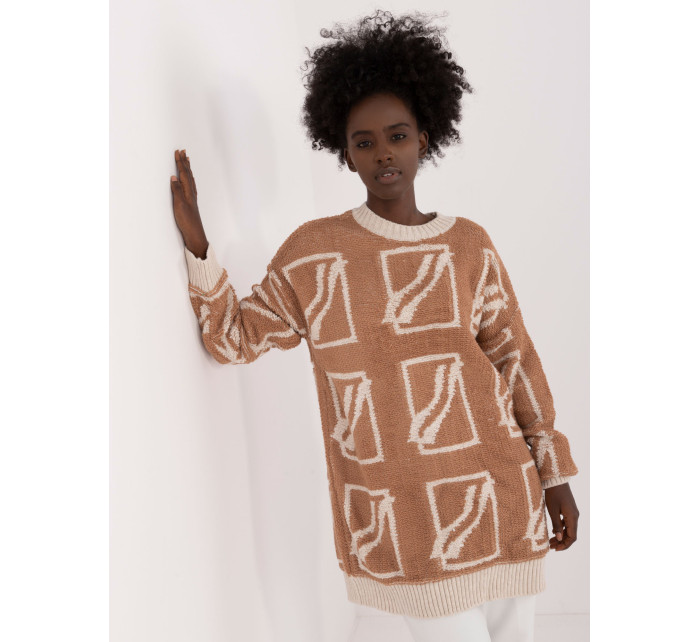 Sweter BA SW 0277.02 camelowy