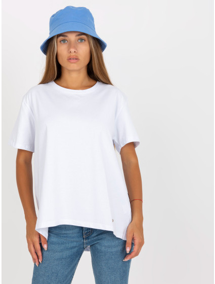 Basic bílé dámské oversized tričko