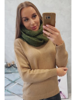 model 18752049 Dámský khaki komín - K-Fashion