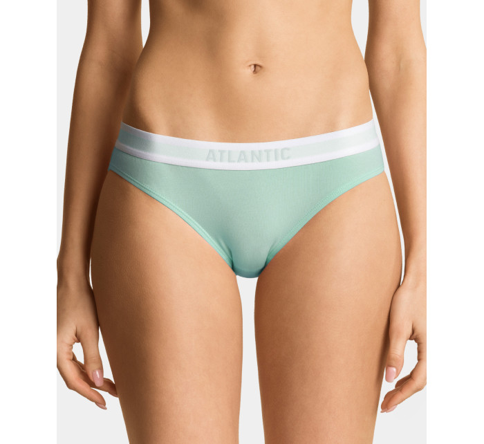 Dámské kalhotky Bikini ATLANTIC 3Pack - fialová/zelená/černá