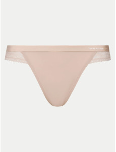 Dámská tanga UW0UW02473 DW5 sv. béžové - Tommy Hilfiger