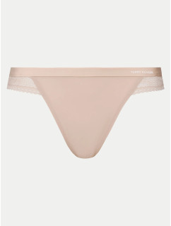 Dámská tanga UW0UW02473 DW5 sv. béžové - Tommy Hilfiger