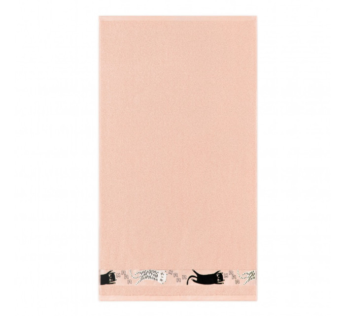 Zwoltex Kids Towel Cats Powder Pink