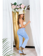 Sexy Highwaist flared Jeans with Slit