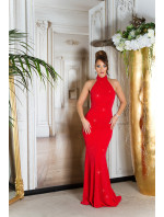 Sexy Red-Carpet KouCla Neck-Gown with glitter