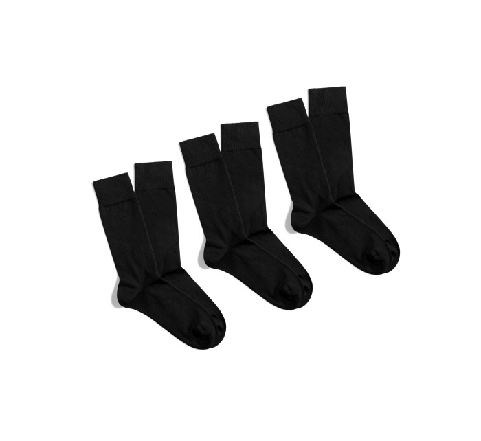 Banana Socks 3Pack Ponožky Essentials Noir Elegance Black