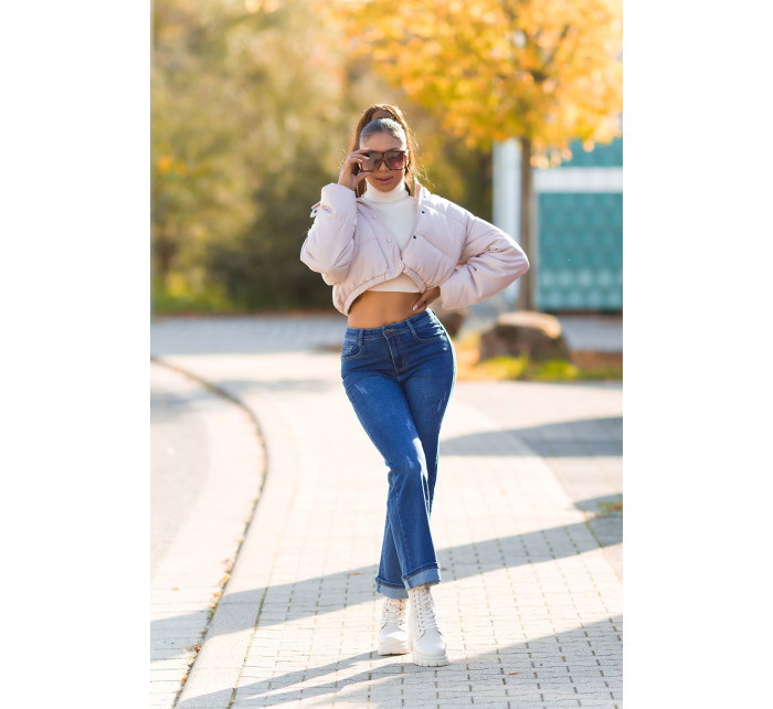 Sexy Highwaist Push up použitý vzhled flarred Jeans