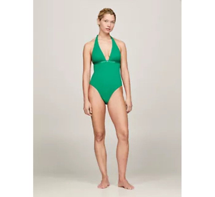 Dámský 1 kus HALTER ONE PIECE RP (EXT SIZES) UW0UW05259L4B - Tommy Hilfiger