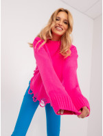 Sweter BA SW 0559.26 fluo różowy