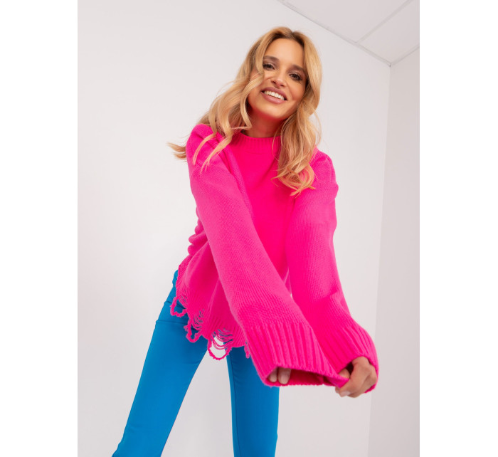 Sweter BA SW 0559.26 fluo różowy