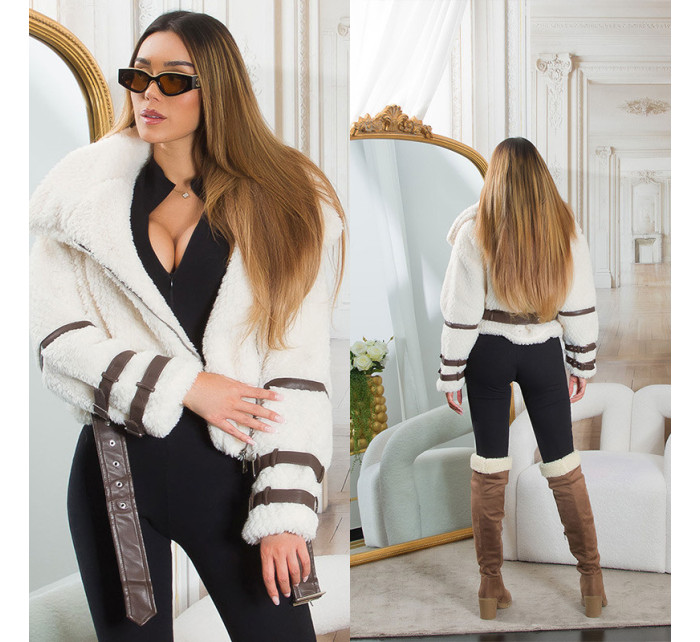 Sexy faux Winter Jacket with details model 20559156 - Style fashion