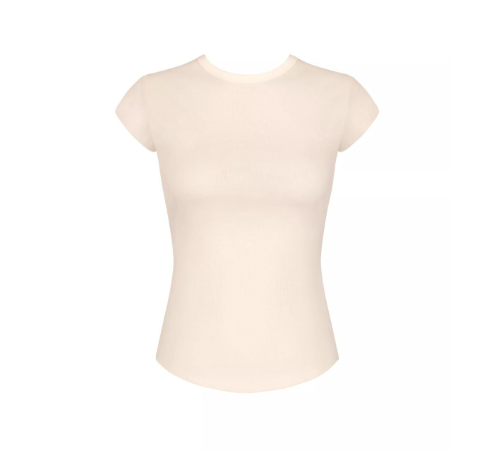 Dámské tričko GO Ribbed T-Shirt - WHITE - ecru 6308 - SLOGGI