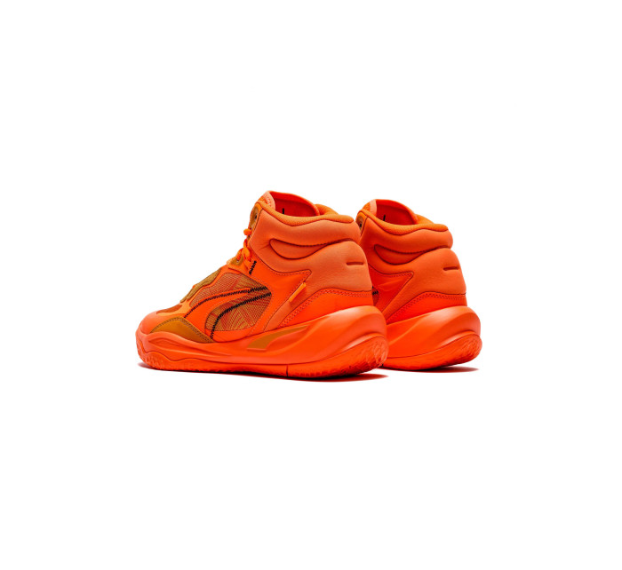 Pánské sportovní boty Playmaker Pro Mid Laser M 378327 01 Neon oranžová - Puma