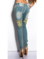 Sexy KouCla skinny-jeans with chains