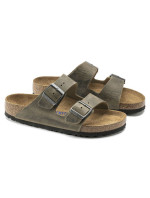 žabky Arizona Soft  Leather  Khaki model 20694226 - Birkenstock