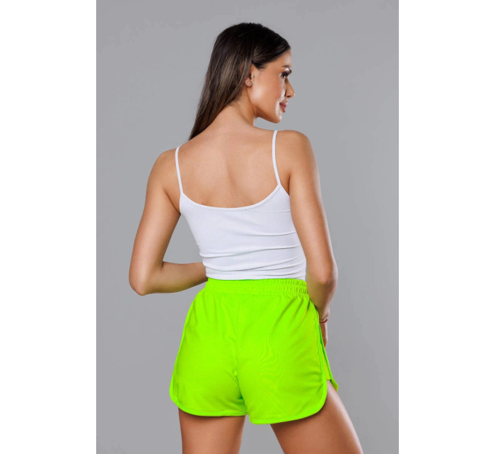 Dámské sportovní šortky v neonově zelené barvě model 18369436 - J.STYLE