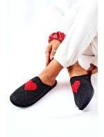 Household slippers Panto Fino II267009 Black-Red