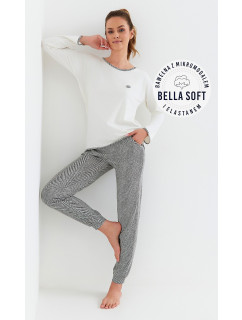 Dámské pyžamo Cana 411 dł/r Bella Soft S-XL