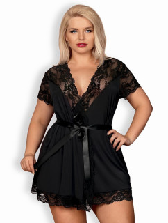 Elegantní župan  black XXL  model 8212644 - Obsessive