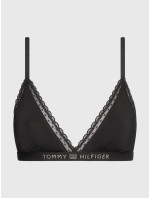 Dámská podprsenka LACE UNLINED TRIANGLE BRA UW0UW04242BDS černá - Tommy Hilfiger