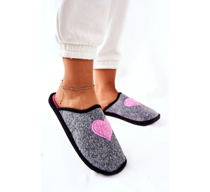 Household slippers Panto Fino II267010 Grey-pink