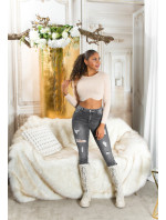 Sexy Musthave Highwaist Push-Up Jeans Used Look