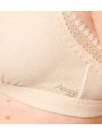 Dámská podprsenka GO Ribbed R Bralette - WHITE - ecru 6308 - SLOGGI