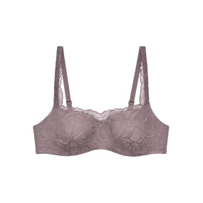 Dámská podprsenka Body Make-Up Illusion Lace Balconette - GRAY - šedá 3091 - TRIUMPH