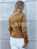 Dámská kožená bunda HAUTE COUTURE camel Dstreet TY3895