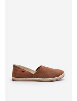 Dámské semišové espadrilky Brown Vulcano