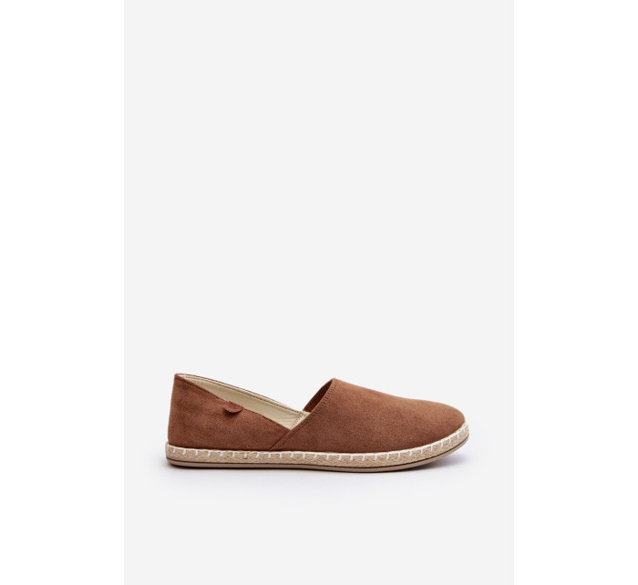 Dámské semišové espadrilky Brown Vulcano