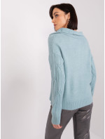 Sweter AT SW  mietowy model 19040952 - FPrice