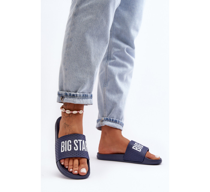 Klasické dámské žabky Big Star Navy Blue