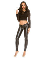 Sexy KouCla leather look pants with model 19595272 - Style fashion