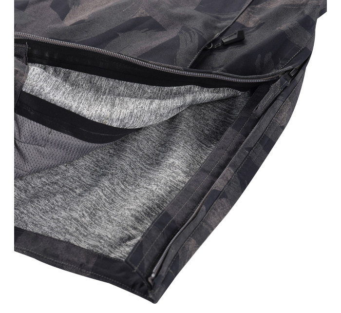 Pánská bunda s membránou ptx ALPINE PRO GIBB dk. true gray varianta pa