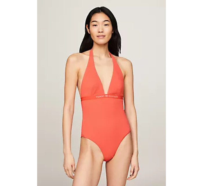 Dámský 1 kus HALTER ONE PIECE RP (EXT SIZES) UW0UW05259XMS - Tommy Hilfiger