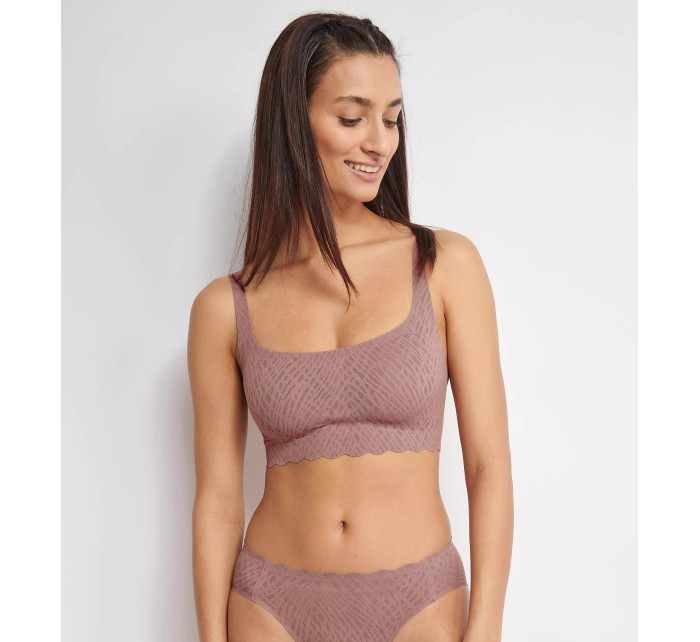 Dámská podprsenka ZERO Feel Bliss Top - BROWN - hnědá 1141 - SLOGGI