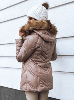 Dámská prošívaná zimní bunda SOLARIS cappuccino Dstreet TY4010
