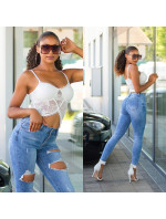 Sexy Highwaist model 19626440 look Skinny Jeans - Style fashion