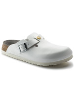 Birkenstock women's clogs Boston ESD White natural leather medical flip-flops narrow narrow (0061378) dámské