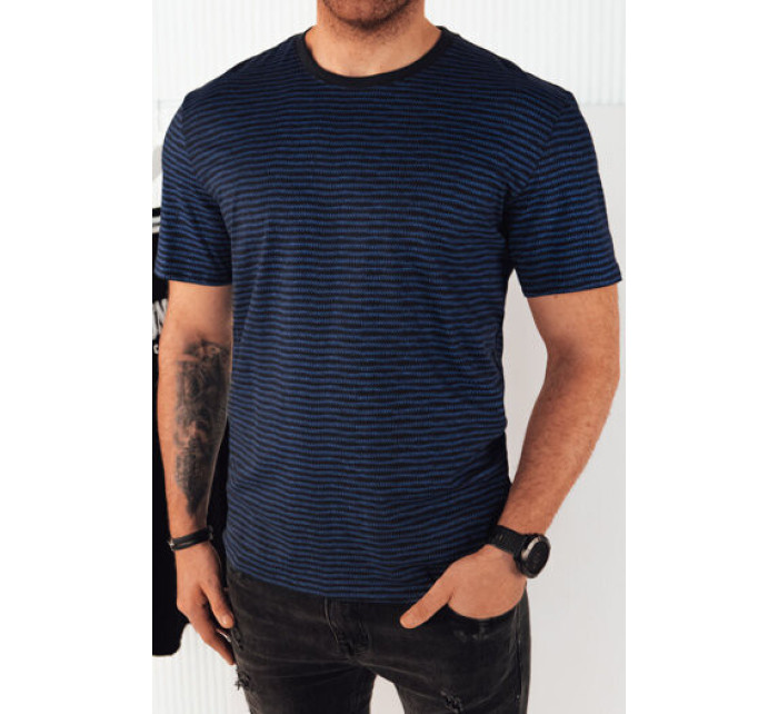 Pánské tričko s potiskem, tmavě modrá Dstreet RX5397