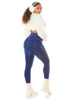 Sexy Jeggings s vysokým pasem Musthave s třpytkami