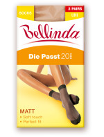 Dámské silonkové ponožky DIE PASST 20 DEN SOCKS 2 PACK - BELLINDA