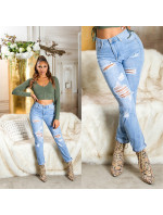 Sexy Highwaist Mom Jeans in Used Look