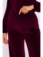 Trousers model 20677480 Maroon - Made Of Emotion