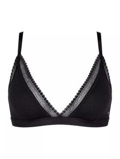 Dámská podprsenka GO Ribbed R Bralette - BLACK - černá 0004 - SLOGGI