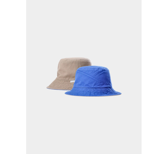 Pánský oboustranný bucket hat 4F - béžový/modrý