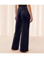 Sensual Velour Wide Leg Trousers - BLUE - TRIUMPH BLUE - TRIUMPH