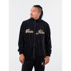 Sean John Vintage Pinstripe Velours Trackjacket M 6078109 pánské